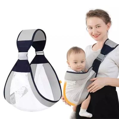 Canguru Ergonômico Carregador Bebe com Alça de Ombro Ajustável Único / Cinza