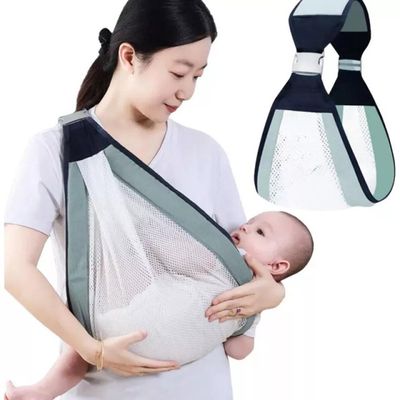 Canguru Ergonômico Carregador Bebe com Alça de Ombro Ajustável Único / Cinza