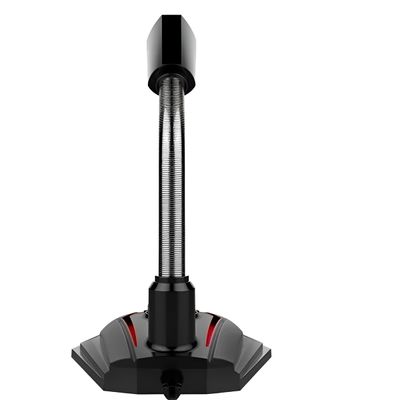 Microfone Gamer USB Omnidirecional com LED – Áudio Claro para Jogos, Lives e Gravações