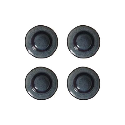 Conjunto de Pratos de Sobremesa Orgânico Titanium 250ml 4 Peças Porto Brasil Azul