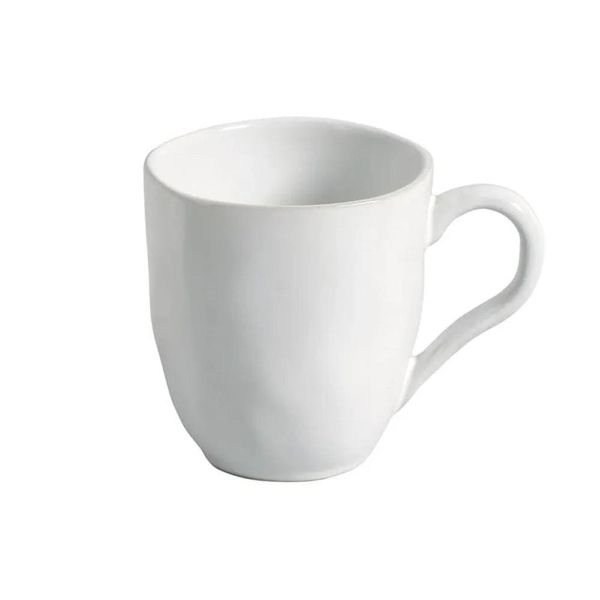 Conjunto de Canecas Orgânico New White em Stoneware 273 ml 4 Peças Porto Brasil Branco