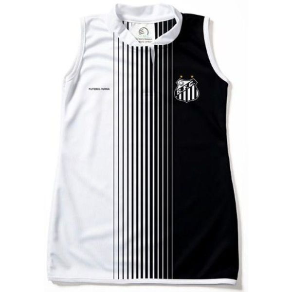 Vestido Infantil Santos Tubinho - Torcida Baby Tam 8 / Branco / Preto