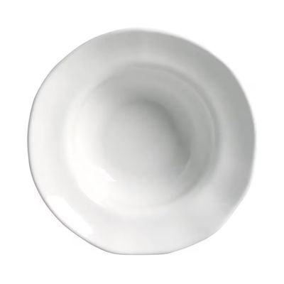 Conjunto de Pratos de Sobremesa Orgânico New White 250ml 4 Peças Porto Brasil Branco