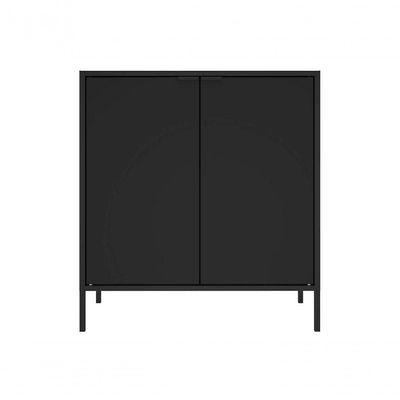Balcão Alto Multiúso Itatiaia Smart - 2 Portas - Preto Matte