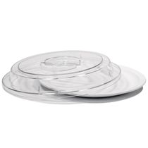 Cloche Elegance 27,5cm Natural em Policarbonato