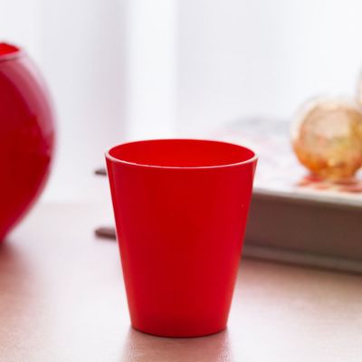 Copo Fresc Redondo 350ml Vermelho em Polipropileno