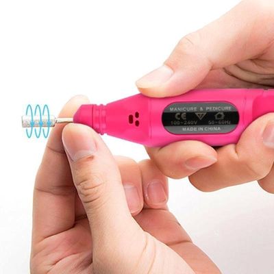 Lixadeira De Unha Eletrica Com 12 Acessorios Profissional Lixa Automatica Manicure Pedicure Lixador Kit Gel Nail Design