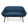 Namoradeira Suede Azul Marinho Castanho