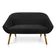 Namoradeira Suede Preto Castanho