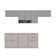 Cozinha Completa Itatiaia Essence 280cm Com Nicho Em Madeira Fendi-gris