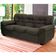 Sofá 03 Lugares Stillus II 204cm Revestido Suede Linoforte Marrom