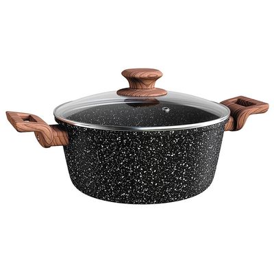 Caçarola Colorstone Antiaderente 5 Camadas Preta 3 L Euro Home Preto