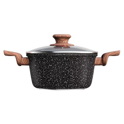 Caçarola Colorstone Antiaderente 5 Camadas Preta 3 L Euro Home Preto