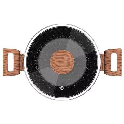 Caçarola Colorstone Antiaderente 5 Camadas Preta 4 L Euro Home Preto