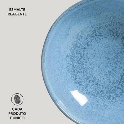 Conjunto de Cumbucas Linhas Breeze Orgânico 6 Peças 520ml Porto Brasil Azul