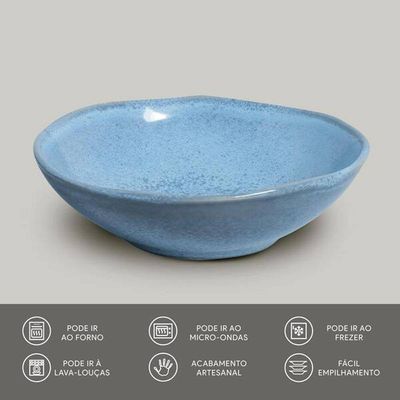 Conjunto de Cumbucas Linhas Breeze Orgânico 6 Peças 520ml Porto Brasil Azul