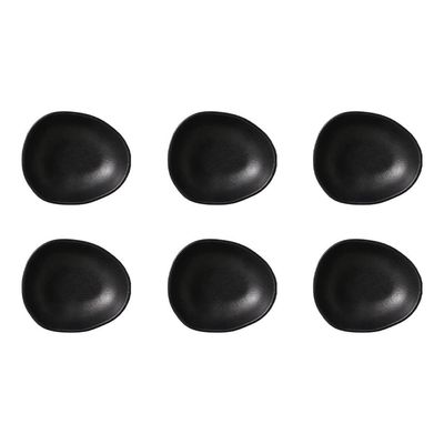Conjunto de Cumbucas Ovais Orgânico Matte 265ml 6 Peças Porto Brasil Preto