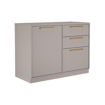 Cozinha Completa Itatiaia Essence 200cm Com Nicho Em Madeira Fendi-gris