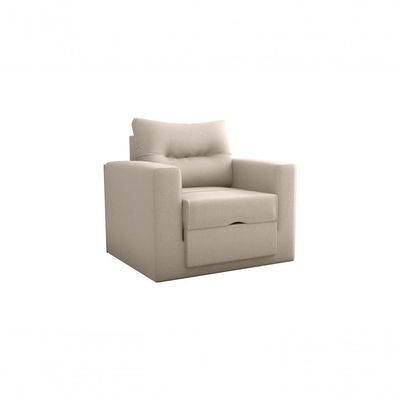 Sofá Cama Marissol 1 Lugar Suede Bege