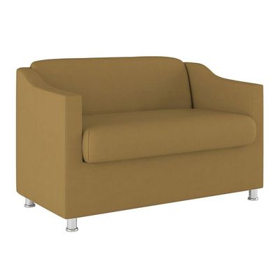 Namoradeira Elegante Sala, Quarto Suede Balaqui Decor capuccino