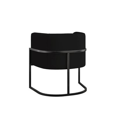 Kit Sofá 2 Lugares + 2 Poltronas Recepção Veludo Preto