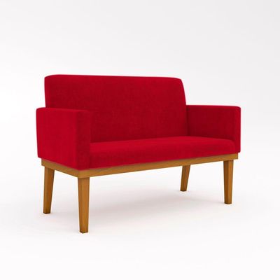 Namoradeira Base Reforçada Sala Elegante vermelho