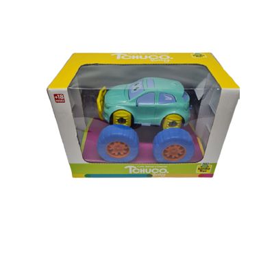 Carro Tchuco Baby Colorido 0016 - Samba Toys VERDE/AZUL