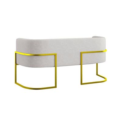 Kit Sofá 2 Lugares + 2 Poltronas Para Recepção Balaqui Bege