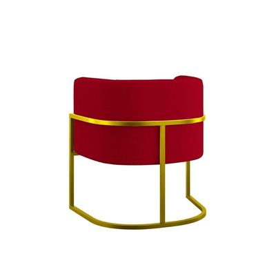 Kit Sofá 2 Lugares + 2 Poltronas Para Recepção Balaqui Vermelho