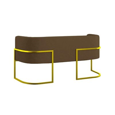 Kit Sofá 2 Lugares + 2 Poltronas Para Recepção Balaqui Marrom