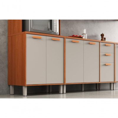 Paneleiro Itatiaia Itafriz 70cm Em Madeira Com 2 Vidros Cinamomo-fendi