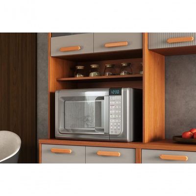 Paneleiro Itatiaia Itafriz 70cm Em Madeira Com 2 Vidros Cinamomo-fendi