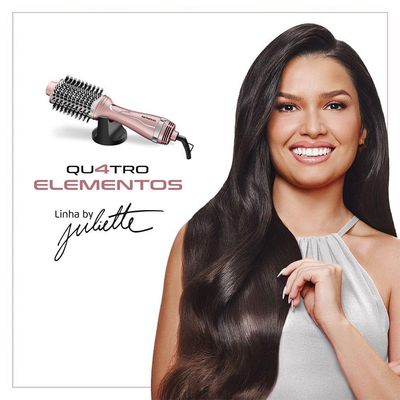 Escova Secadora Mondial By Juliette 3 Em 1 1300w Es-ju-01 Golden Rose Bivolt