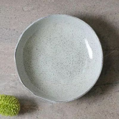 Conjunto 6 Pratos Fundos Stoneware 1,1L Bio Pistache Esmalte Reagente Porto Brasil Pistache