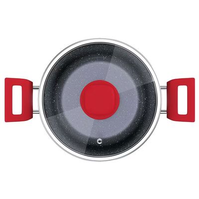 Caçarola Colorstone Antiaderente 5 Camadas Vermelha 4 L Euro Home Vermelho