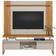 Rack Para Sala Com Painel Para Tv 55 Pol Esmirna L05 Nature Off White - Lyam Decor