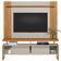 Rack Para Sala Com Painel Para Tv 55 Pol Esmirna L05 Nature Off White - Lyam Decor