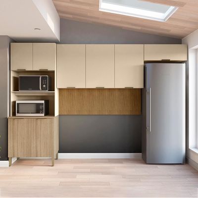 Cozinha 3 Pecas Glam 320 Cm Freijo Vanilla Cp Ripado Freijo Ktp