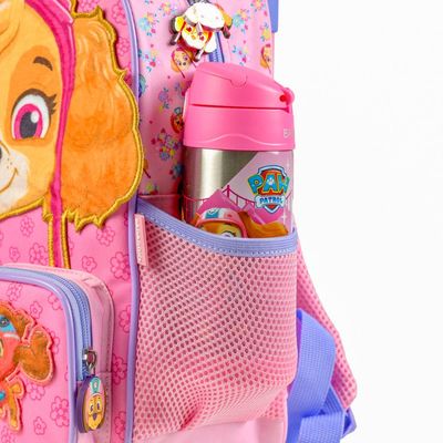 Mochila de Rodinha Feminina Infantil Patrulha Canina Skye Baby Rosa Claro U / Rosa claro