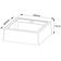 Gabinete Para Banheiro 60 Cm 2 Portas Com Cuba Meire Preto