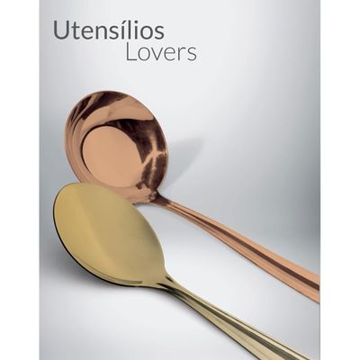 Garfo Trinchante Cobre Rose Gold Utensilio Cozinha Inox 1un
