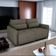 Sofá Cama 2 Lugares Com Com Assentos Divididos Premium Com Almofadas Celine Matrix Suede Capuccino