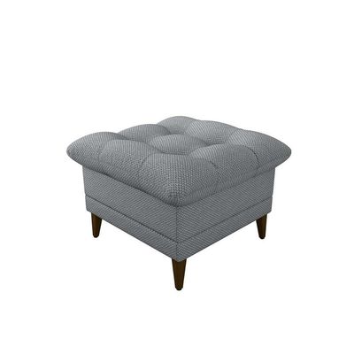 Poltrona De Amamentação Com Puff Luxo Confortável Montreal Matrix Cinza