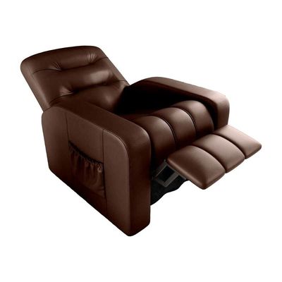 Poltrona Do Papai Reclinavel Para Descanço Azera Matrix Sintetico Marrom