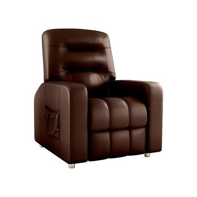 Poltrona Do Papai Reclinavel Para Descanço Azera Matrix Sintetico Marrom