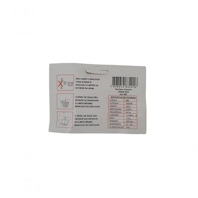 Ebulidor De Alumínio Modelo Wb Resiswal 1000w/220v
