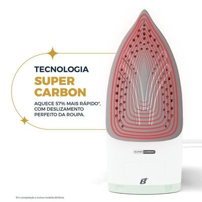 Ferro de Passar a Vapor Super Carbon Britânia BFV08 110V
