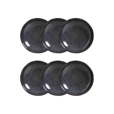 Conjunto de Pratos Fundos Bio Titanium Azul Escuro 1,1 Litros 6 Peças Porto Brasil Azul