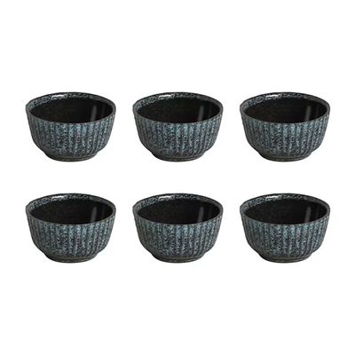 Conjunto de Ramequins Médios Porto Brasil Linhas Night Sky com 6 Peças 170ml Azul n/a