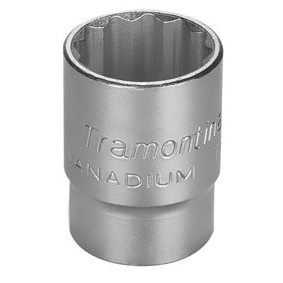 Soquete Estriado em Aço Cromo Vanádio 29 mm - Encaixe 1/2" Tramontina PRO